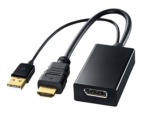 【5/1クーポン配布&ポイントUP】サンワサプライ HDMI-DisplayPort変換アダプタ AD-DPFHD01