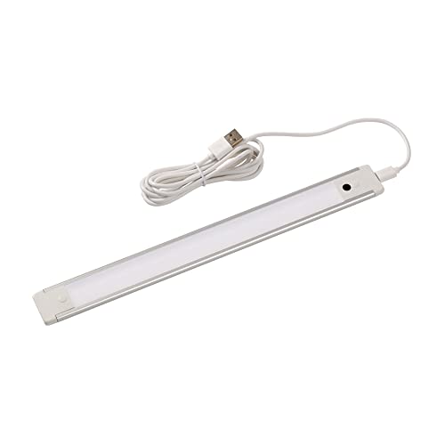 【マラソン最大46倍】ELPA エルパ LEDバーライト(多目的灯) USB給電 30cm 電球色 手をかざすだけ点灯・消灯 無段階調光可能 角度調節可能 導光板使用