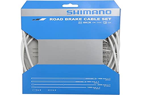 【5/1クーポン配布&ポイントUP】シマノ(SHIMANO) PTFE ロード用ブレーキケーブルセット ホワイト Y80098012