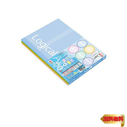 ナカバヤシ ロジカルエアーノート 5冊パック セミB5 B罫 ペールトーンシリーズ ノ-B585B-5P