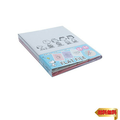 ナカバヤシ ピーナッツ フラットファイルJ A4S 3柄(P+V+N) 3冊パック FF-J8031-3PB