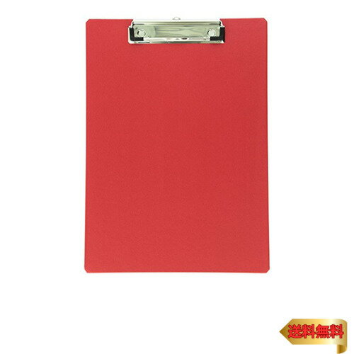 ナカバヤシ クリップボード A4 E型 バインダー レッド QB-A401-R
