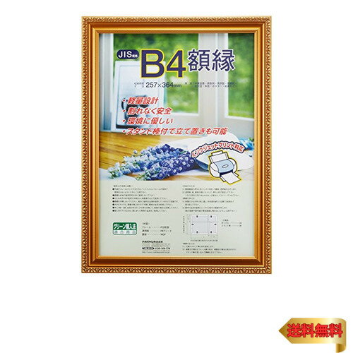 ナカバヤシ 木製軽量額縁 金ケシ B4(JIS規格) フ-KWP-36 [オフィス用品]