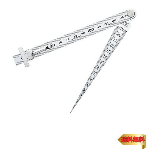 シンワ測定(Shinwa Sokutei) テーパーゲージ 直尺付き 62612