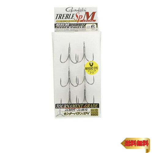 がまかつ(Gamakatsu) トレブルフック バラ トレブルSP-M(ハイパーシールド) #6