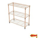 エイアイテック(AITECH)19Φスチールラックセット 幅60x奥行25x高さ61.8cm ピンク NS6025-3PI