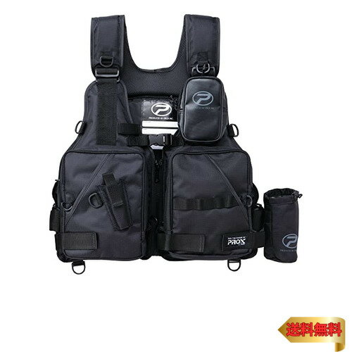プロックス(Prox) フローティングゲームベスト(PX313) 大人用フリー ブラック×ブラック