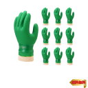 ショーワグローブ 【10双パック】簡易包装グリーンジャージ Mサイズ 10双入