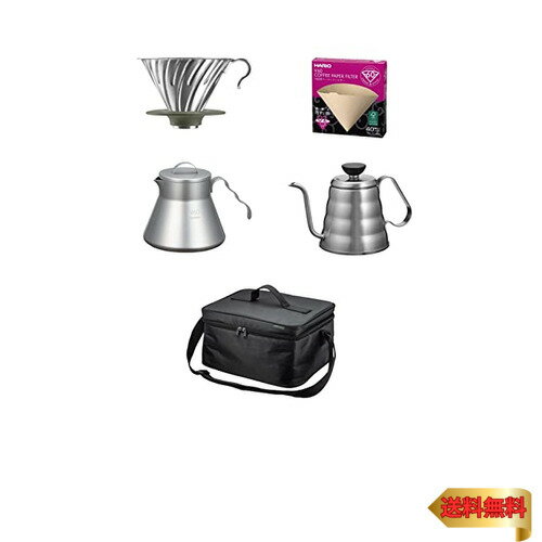 HARIO(ハリオ) V60アウトドアコーヒーベーシックセット ブラック コーヒー セット買い プレゼント ギフト 贈り物 O-VOCB