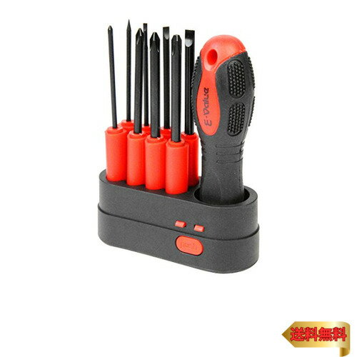 イーバリュー(E-Value) ドライバーセット 8本組 パワーグリップハンドル ED-790