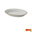 TAMAKI カレー皿 エッジライン ホワイト 直径27×奥行18×高さ4.2cm 電子レンジ・食洗機対応 T-918616
