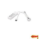 バッファロー BUFFALO 2ピン電源タップ 3個口 個別スイッチ 1m ホワイト BSTAPSW2310WH
