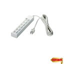 バッファロー BUFFALO 2ピン電源タップ 6個口 個別スイッチ 3m ホワイト BSTAPSW2630WH