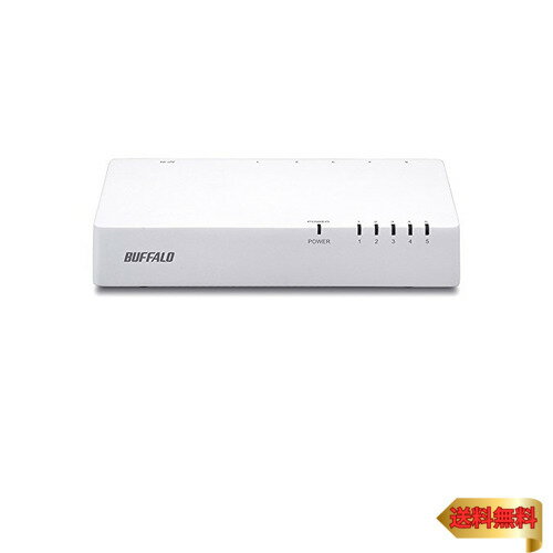 バッファロー BUFFALO 10/100Mbps対応 プラスチック筺体 電源内蔵 5ポート ホワイト スイッチングハブ LSW4-TX-5NP
