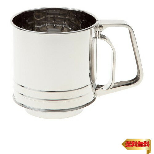 パール金属 自動 粉ふるい 中サイズ 幅15.5×奥行10×高さ11cm ステンレス製 日本製 アンテノア D-3566