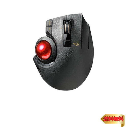 エレコム マウス 有線/ワイヤレス/Bluetooth トラックボール親指 8ボタン チルト機能 ブラック M-XPT1MRXBK