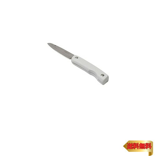 パール金属 フルーツナイフ 果物 包丁 折込 収納 ステンレス刃 アウトドア キャンプ ホワイト Simple use CC-1632