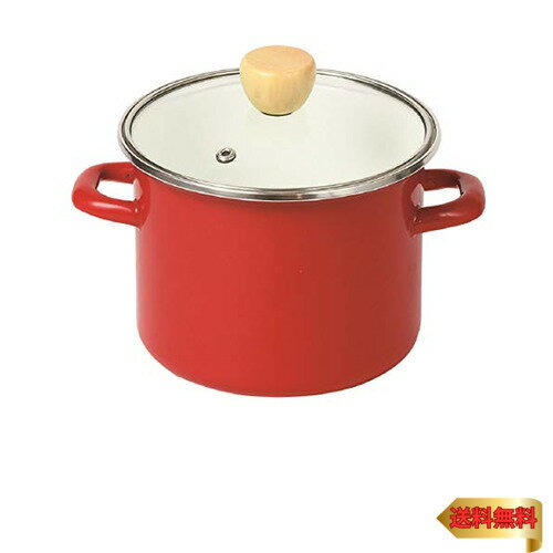 パール金属 クックポット ホーロー 深型 14cm レッド クラッソ HB-5069