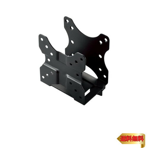 エレコム VESA固定式マルチホルダー CPUホルダー モニターアーム・VESA穴・デスク下取り付け可能 ブラック DPA-DPH01