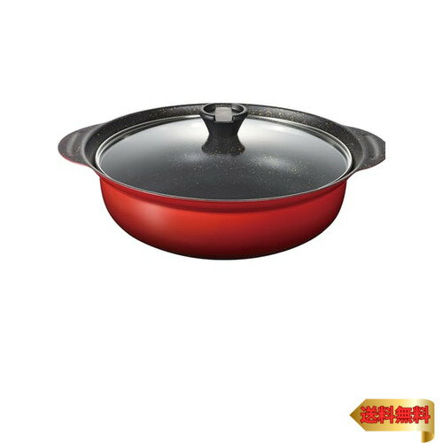 和平フレイズ 土鍋風 卓上鍋 30cm 6.8L 10号 5~6人用 IH対応 ガス PFOAフリー ふっ素樹脂加工 なごみ丈..