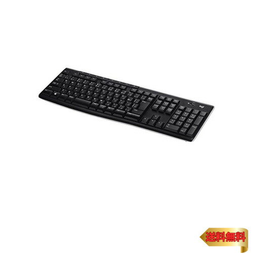 ロジクール ワイヤレスキーボード K270 ワイヤレス キーボード 無線 薄型 テンキー USB接続 Unifying windows 国内品