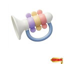 トイローヤル ラの音のゆびあそびラッパ (水洗い可能/ラトル) 無塗装 ネジ不要 (にぎりやすい/指遊び) 赤ちゃん ベビー用品