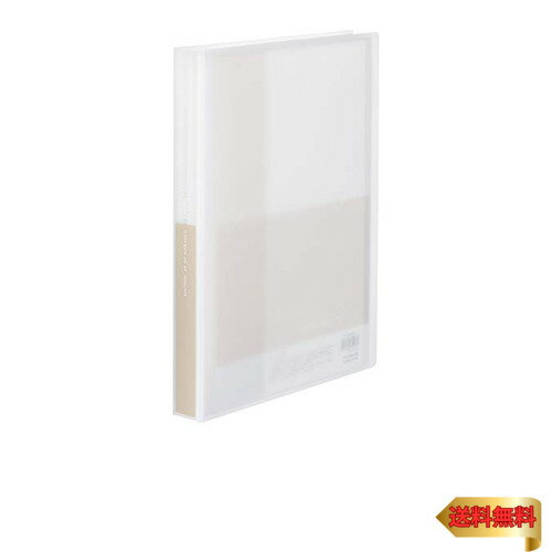 コクヨ ファイル クリヤーブック グラッセル 固定式 A4 60枚 オフホワイト ラ-GL60W