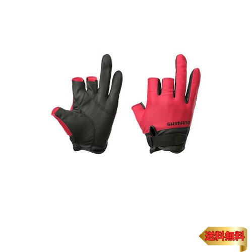 シマノ(SHIMANO) 01ベーシック グローブ 3本カット GL-008Y レッド L