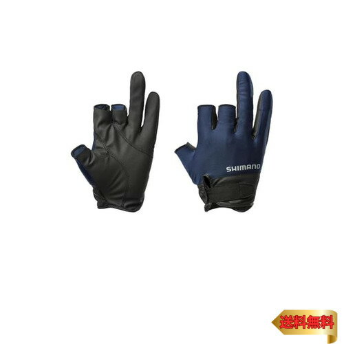 シマノ(SHIMANO) 01ベーシック グローブ 3本カット GL-008Y ネイビー L