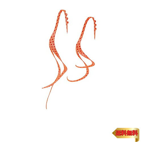 がまかつ(Gamakatsu) 桜幻 シリコンネクタイ スリットカーリー #33 レッドスポット/オレンジ