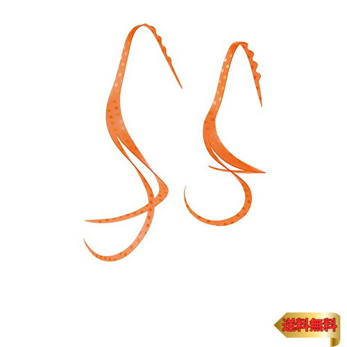 がまかつ(Gamakatsu) 桜幻 シリコンネクタイ スリットカーリー #51 オレンジレッドゴールドスポット