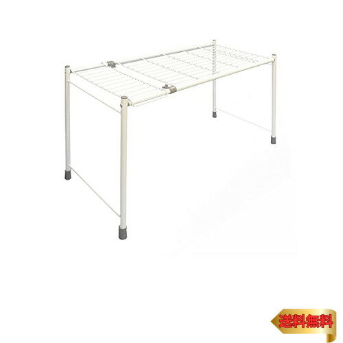 HEIAN SHINDO 押入れ収納棚 横伸縮 ホワイト 幅71~92cm 高42cm 奥行37cm SOK-10 平安伸銅工業