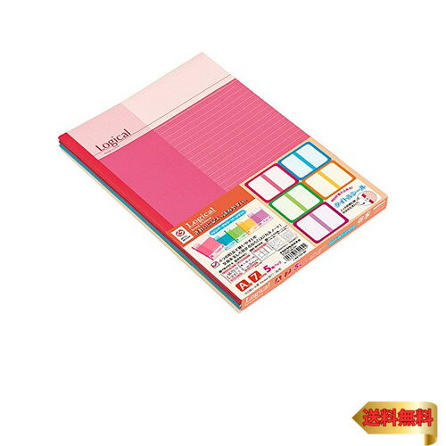 ナカバヤシ ロジカルノート B5 A罫 5冊パック カラフル ノ-B510A-5P