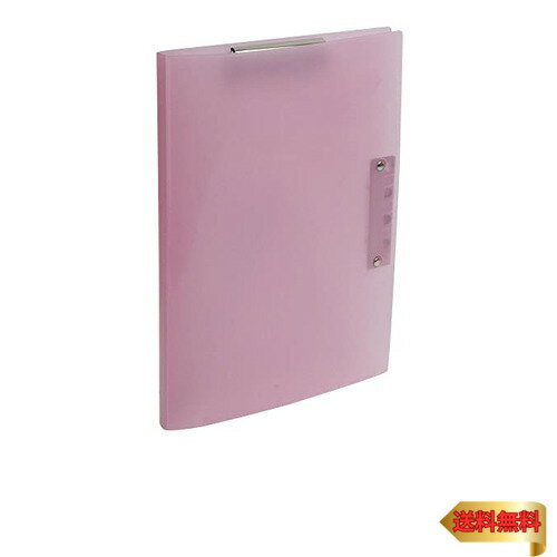 ナカバヤシ 超天才くんファイル2 A4 クリップボード バインダー ピンク CH-6011P
