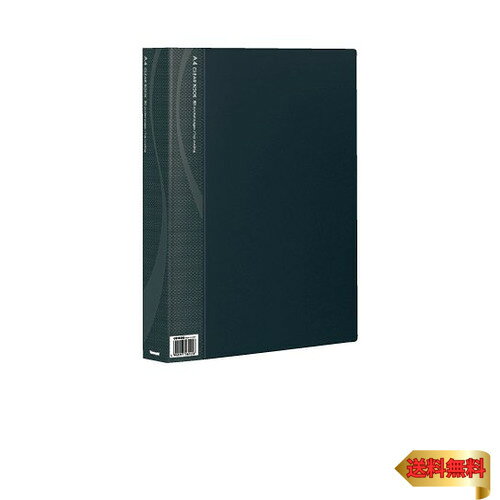 ナカバヤシ クリアブック ベーシックカラー A4・S型/80P ブラック CB1035D-N