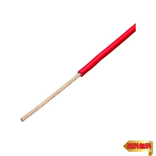 フジクラダイヤケーブル ビニル絶縁電線 IV 3.5 SQ 赤 30M 巻き