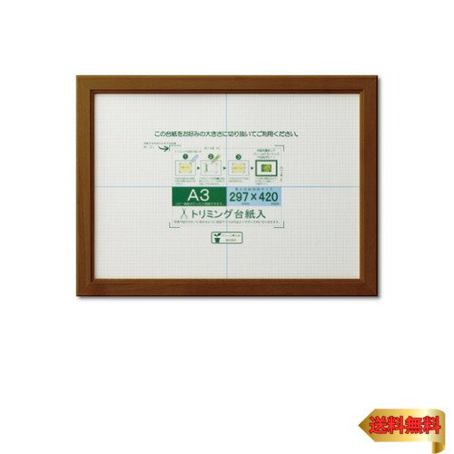 大仙 額縁 OA額 OAカノエ A3 ブラウン シュリンクパック J635D6301