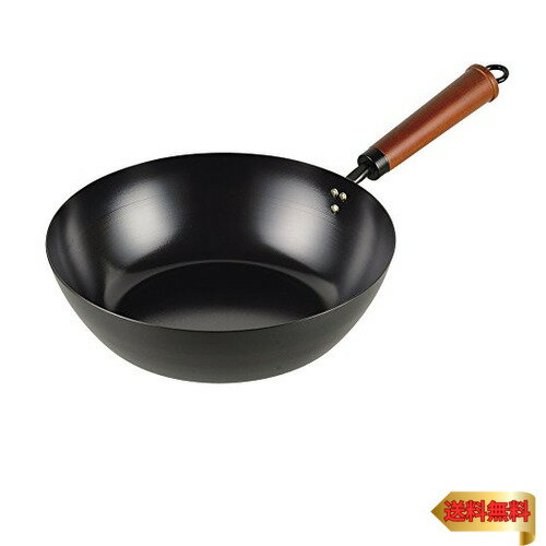 パール金属 鉄 炒め鍋 26cm 深型 フライパン IH対応 鉄工房 HB-2975