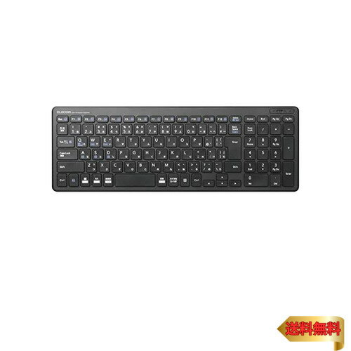 エレコム キーボード Bluetooth パンタグラフ コンパクトキーボード Windows・Mac・iOS・Android対応 ブラック TK