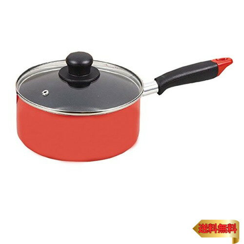 パール金属 ワコートレーディング 片手鍋 18cm ガラス蓋付 ふっ素加工 IH対応 ニューフォア HB-8051