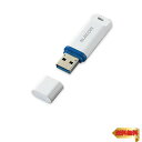 エレコム USBメモリ 32GB USB3.2(Gen1)対応 キャップ式 データ復旧サービス付 ホワイト MF-DRU3032GWHR(2)