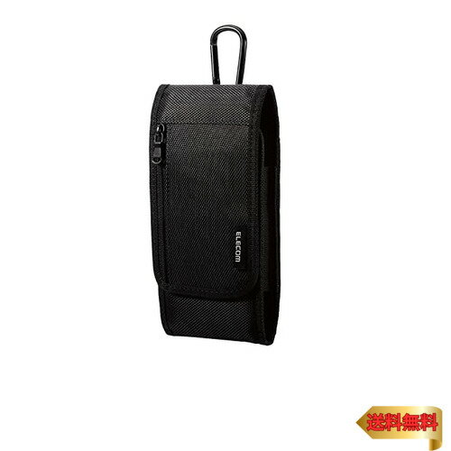 エレコム スマホポーチ 1台収納 Sサイズ 3Way (腰ベルトループ ショルダーベルトループ カラビナフック..