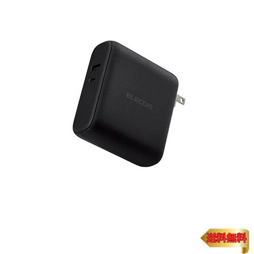 エレコム モバイルバッテリー コンセント一体型 大容量 10000mAh USB PD対応 20W出力 2ポート Type-C×1 USB-A×