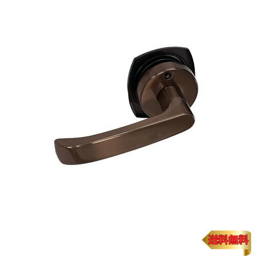 川口技研 Jレバー 戸襖錠 丸座 住宅室内用レバーハンドル バックセット65mm JL-24-2M-Br ブラウン