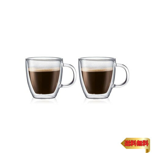 BODUM ボダム グラス コップ タンブラー BISTRO ビストロ ダブルウォール マグ 150ml 2個セット 保温保冷性 二重構造 耐熱