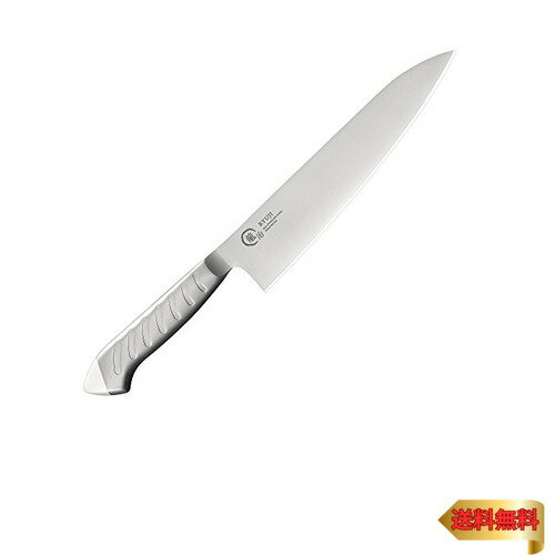 下村工業 日本製 [ 龍治 ステンカラー ] 牛刀 240mm ホワイト モリブデン・バナジウム鋼 食洗器対応 HA..