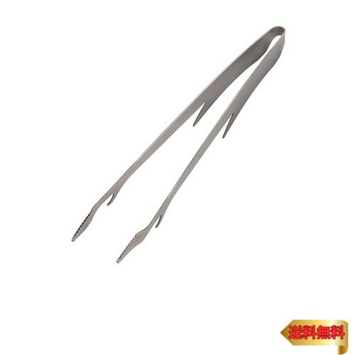 キャプテンスタッグ(CAPTAIN STAG) アウトドア BBQ トング 鹿トング 30cm アミ交換用フック ステンレス..