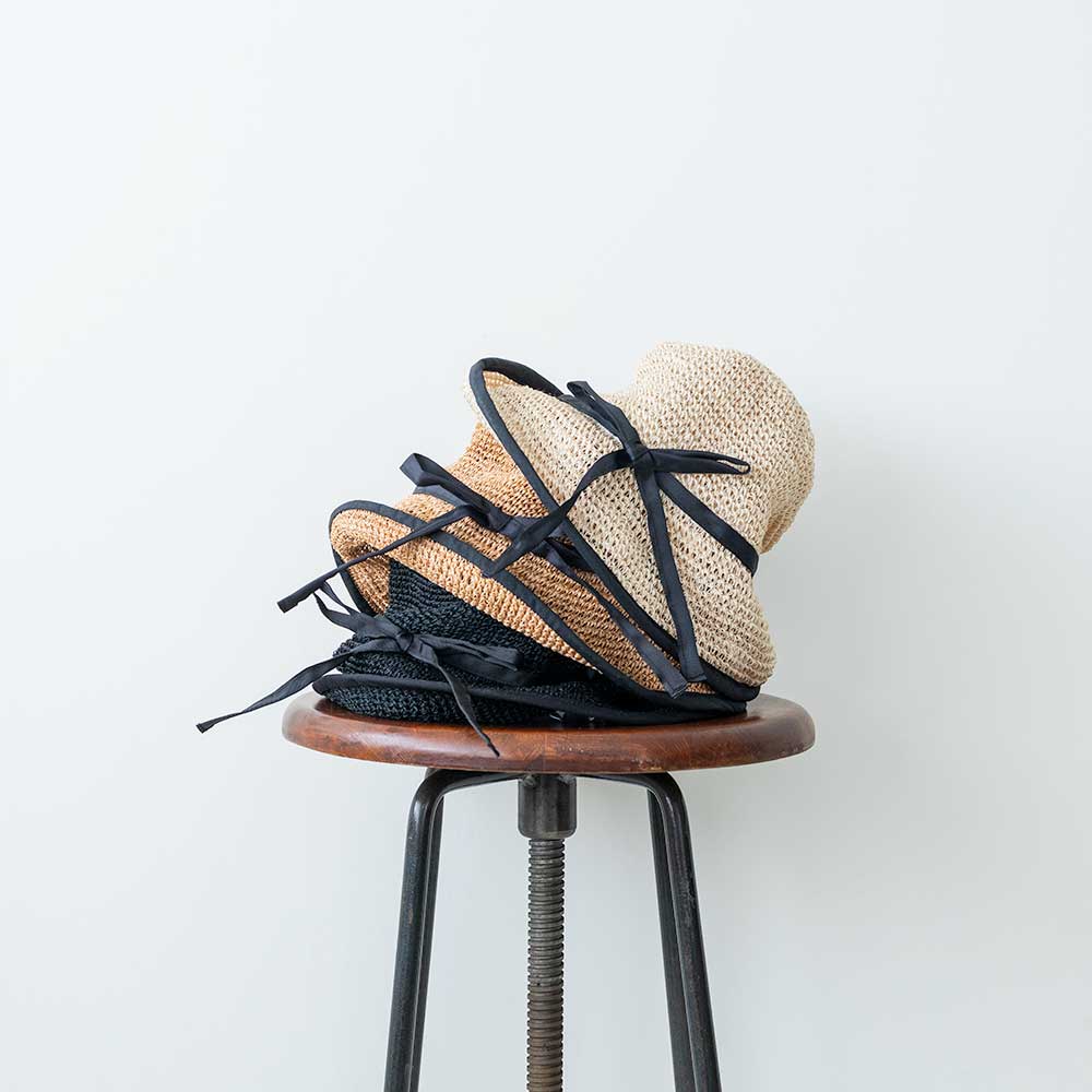 ANJOU CHOUETTE　アバカリボンハット