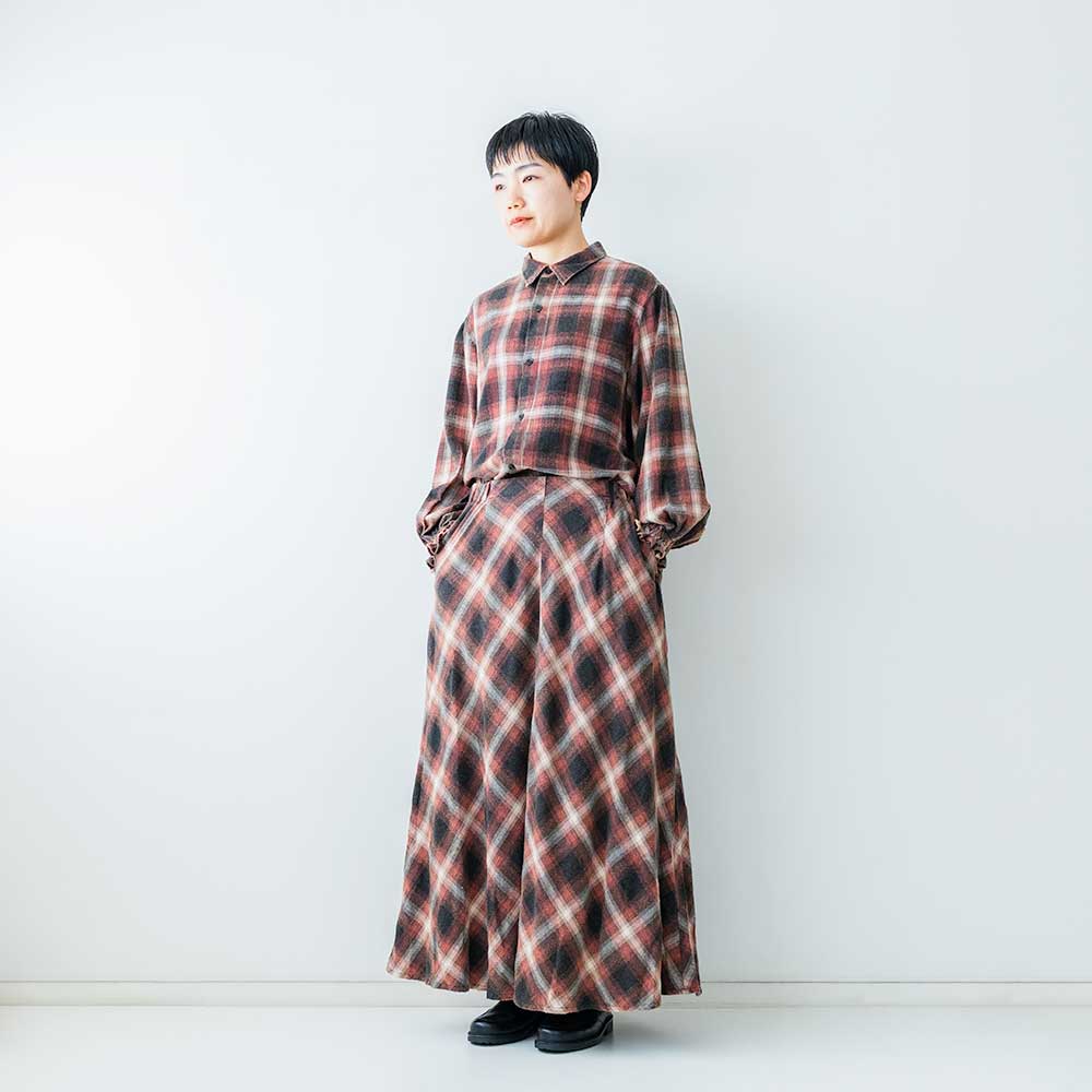 Rakuten - JOHNBULL　サンフェードウォッシュネルチェックスカート