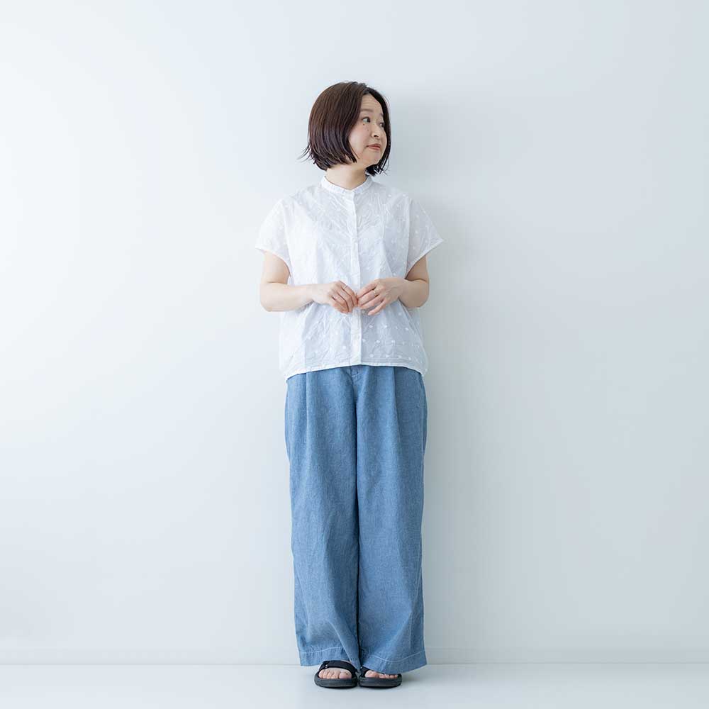 Rakuten - MidiUmi　ドット柄シャツノースリーブ